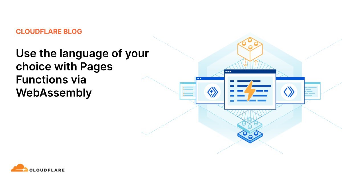 [B! Cloudflare] Cloudflare Pages FunctionsがWebAssemblyに対応。WebAssemblyで ...