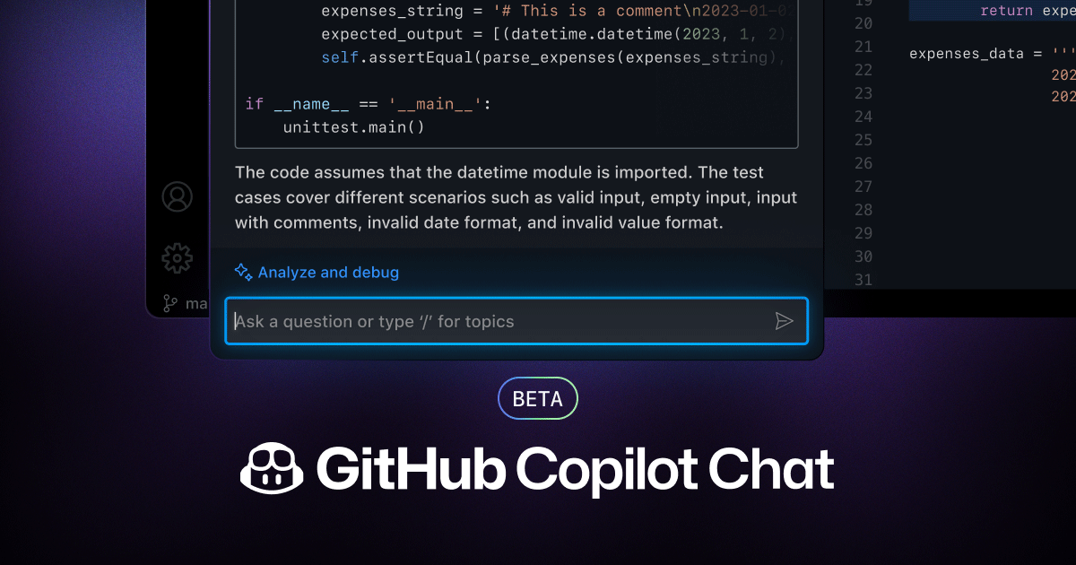 [B! Github] GitHub、プロンプトでAIにコード生成やデバッグを指示できるGPT-4ベースの「GitHub Copilot ...