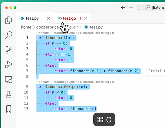 Codeium Smart Paste fig1