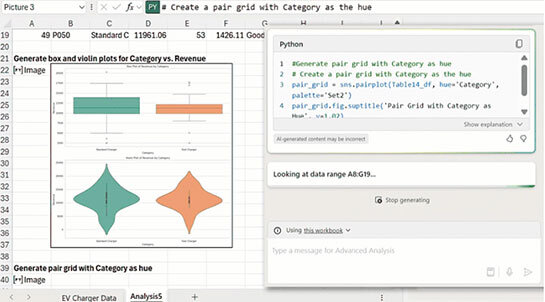 Copilot in Excel with Python