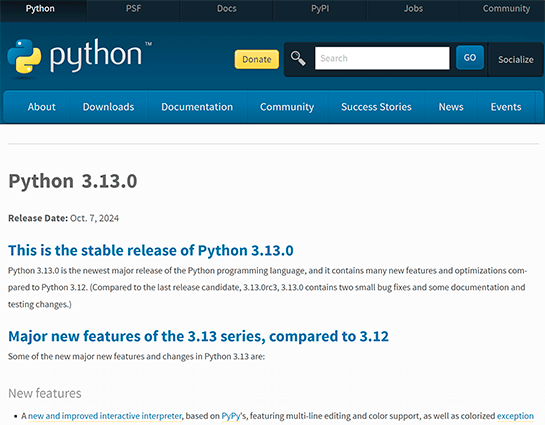 Python 3.13.0