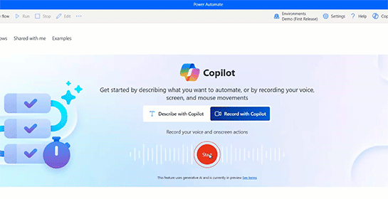 Record with Copilot in Power Automate Desktop