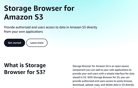 Storage Browser for S3